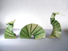 Origami Sea serpent by Tom Stamm on giladorigami.com