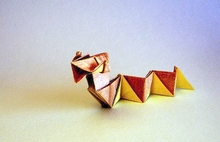 Origami Snake by Hsi-Min Tai on giladorigami.com