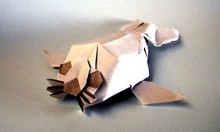 Origami Harp seal pup by Quentin Trollip on giladorigami.com