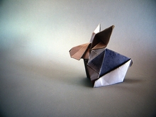 Origami Rabbit by Tsuruta Yoshimasa on giladorigami.com