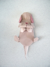 Origami Dangling puppy by Graciela Vicente Rafales on giladorigami.com