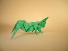 Origami Grasshopper by Yamada Katsuhisa on giladorigami.com