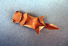 Origami Sea otter by Yamada Katsuhisa on giladorigami.com