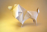 Origami Poodle by Yamada Katsuhisa on giladorigami.com