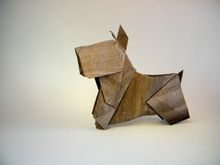 Origami Scottish terrier by Yamada Katsuhisa on giladorigami.com