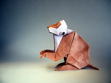 Origami Macaque by Zhao Yanjie on giladorigami.com