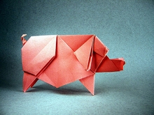 Origami Pig by Yoo Tae Yong on giladorigami.com