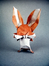 Origami Big teeth bunny by Lo Yu on giladorigami.com
