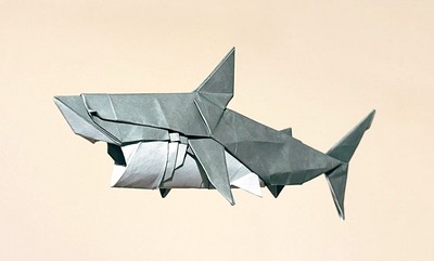 Origami Great white shark by Satoshi Kamiya on giladorigami.com