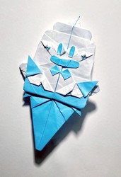 Origami Ice cream cone by Zhang Yuankai on giladorigami.com