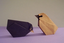 Origami Easter chick by Sanja Srbljinovic Cucek on giladorigami.com