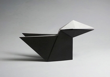 Origami Speaking Crow by Traditional on giladorigami.com