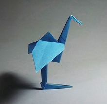 Origami Heron by Traditional on giladorigami.com