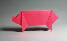 Origami Pig by Traditional on giladorigami.com