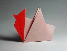 Origami Rooster by Traditional on giladorigami.com