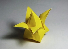 Origami Tulip with stem by Traditional on giladorigami.com