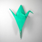 Origami Crane stick pin by David Shall on giladorigami.com