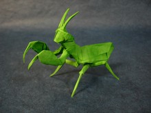 Origami Praying mantis by Sebastian Arellano on giladorigami.com