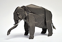 Origami Asian elephant by Shuki Kato on giladorigami.com