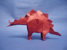 Origami Stegosaurus by Fumiaki Kawahata on giladorigami.com