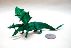 Origami Two-headed dragon by Nham Van Son on giladorigami.com