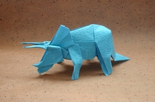 Origami Triceratops by Shuki Kato on giladorigami.com