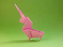 Origami Unicorn by Perry Bailey on giladorigami.com