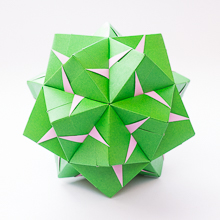 Origami Fasett sonobe by Maria Sinayskaya on giladorigami.com