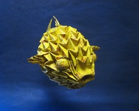 Origami Puffer fish by Sipho Mabona on giladorigami.com