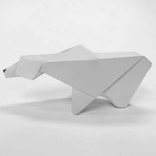Origami Polar bear by Rob Snyder on giladorigami.com