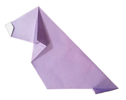 Origami Dog by Joel Stern on giladorigami.com