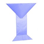 Origami Kiddush cup (2D) by Joel Stern on giladorigami.com