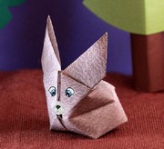 Origami Easter Surprise Bunny by Traditional on giladorigami.com