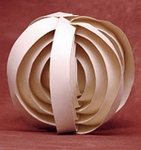 Origami Sphere-from-a-circle by Saadya Sternberg on giladorigami.com