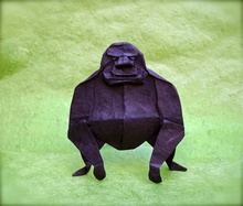 Origami Mountain gorilla by Mark Bolitho on giladorigami.com