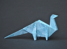 Origami Antarctosaurus by Samuel L. Randlett on giladorigami.com