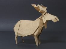 Origami Adirondack moose by John Szinger on giladorigami.com