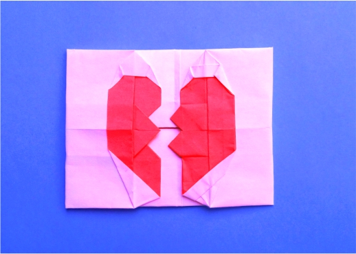 Origami Broken heart by Hadi Tahir on giladorigami.com