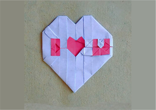 Origami I heart U by Hadi Tahir on giladorigami.com