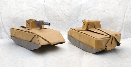 Origami Tank by Hadi Tahir on giladorigami.com