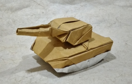 Origami Tank by Hadi Tahir on giladorigami.com