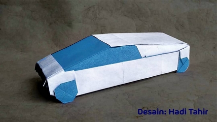 Origami Tesla Cybertruck by Hadi Tahir on giladorigami.com
