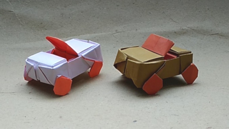 Origami Roadster by Hadi Tahir on giladorigami.com