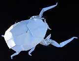 Origami Jambar giant scarab (update version) by Fumiaki Kawahata on giladorigami.com