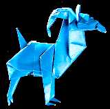 Origami Mountain goat by John Montroll on giladorigami.com