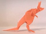 Origami Kangaroo by John Montroll on giladorigami.com