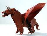Origami Griffin by John Montroll on giladorigami.com