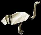 Origami Ostrich by John Montroll on giladorigami.com