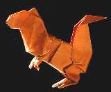 Origami Squirrel by John Montroll on giladorigami.com