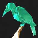 Origami Toucan by John Montroll on giladorigami.com